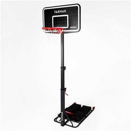 Tabela Basquetebol Dobrável Rodas e Altura Ajustável 2,40m-3,05m B100 Easy Box