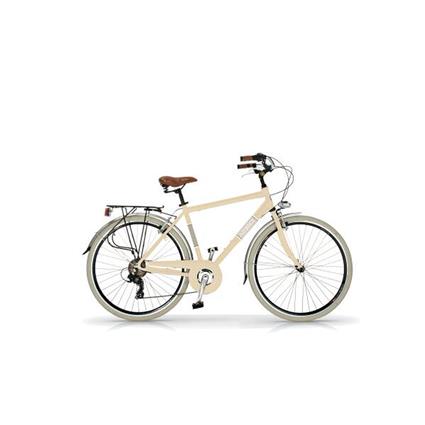 Bicicleta cidade 605 AM, quadro alumínio, 6 velocidades, beige