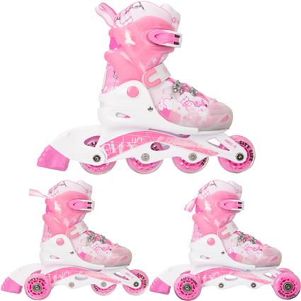 Patins em Linha ajustável 3-em-1 Raven Princess