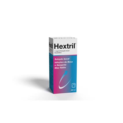 Hextril Solução Bucal Infeções da Garganta 200 ml