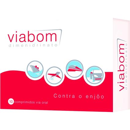 Viabom Comprimidos Contra o Enjoo Viabon 10 comprimidos