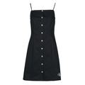 Vestidos curtos COTTON TWILL BUTTON DRESS  Preto Disponível em tamanho para senhora. S,M,L,XS.Mulher > Roupas > Vestidos