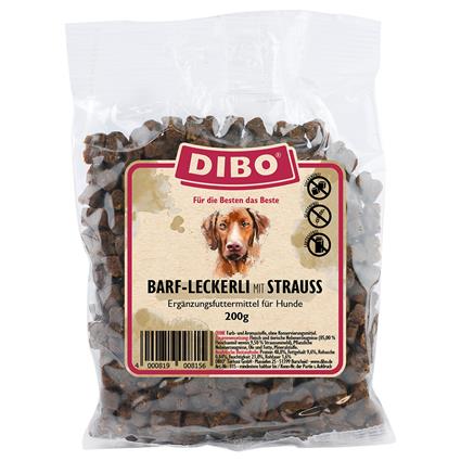 Dibo BARF com avestruz - snacks para cães - 200 g