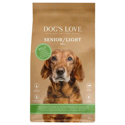 Dog's Love Senior/Light com veado ração para cães - Pack económico: 2 x 12 kg