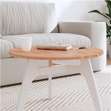 vidaXL Tampo de mesa redondo Ø60x1,5 cm madeira de faia maciça
