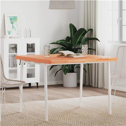 vidaXL Tampo de mesa quadrado 90x90x4 cm madeira de faia maciça