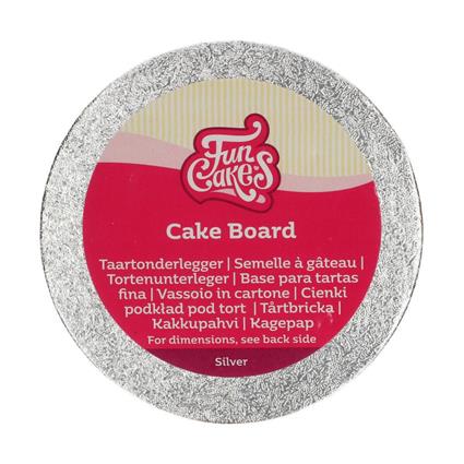 Base Redonda Funcakes Prateada 22.5cm