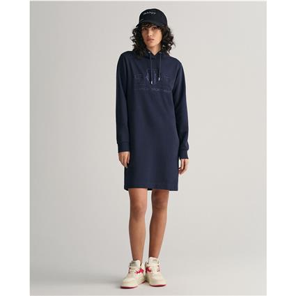 Gant Vestido estilo sweat curto, com capuz