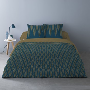 Conjunto de roupa de cama VICTOR  Azul Disponível em tamanho para senhora. 220x240 cm.Casa >Conjunto de roupa de cama