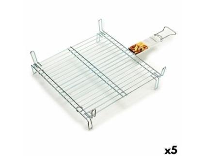 Grelhador Duplo 50x50 cm Aço Zincado 5 Unidades