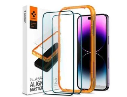 Película de Ecrã para iPhone 14 Pro SPIGEN Vidro Temperado Transparente