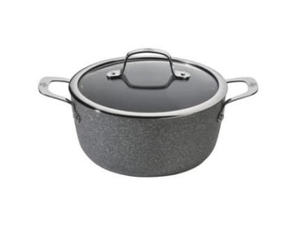 Caçarola com Tampa BALLARINI 75002-828-0 Preto Cinzento Aço Aço Inoxidável Alumínio 16 cm 1,4 L 1 Unidade