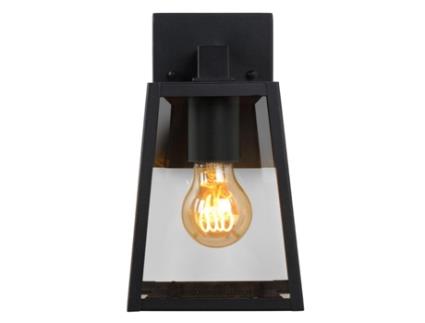 Iluminação Decorativa LUCIDE Luminária de parede de lanterna de metal e vidro ao ar livre