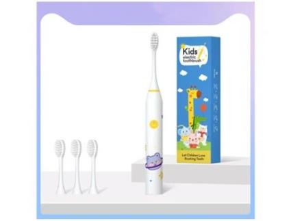 Escova de Dentes Elétrica XM Sónica com Temporizador Inteligente e Cerdas Macias para Crianças dos 3 aos 12 Anos