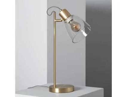 LEDKIA Candeeiro de Mesa Metal e Vidro Shirley Dourado