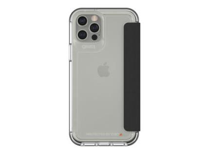 Capa Fólio para iPhone 12 GEAR4 Plástico Preto