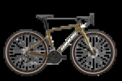 Bicicleta de cascalho de carbono RINOS Sandman1.0 Shimano R3000 Ouro 56 cm