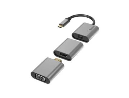 Adaptador de Vídeo HAMA Kit 6 em 1 Mini-Displayport Hdmi Vga Alumínio