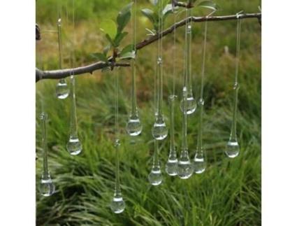 10 Peças de Enfeites de Árvore de Natal Pingentes de Gelo Gotas de Gelo Pingentes de Vidro para Pendurar Decorações de Natal