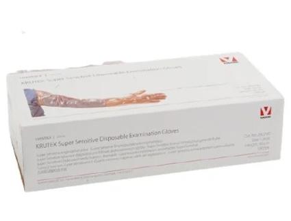COVETRUS Guantes Veterinarios Sensibles Naranja Masculino 100 Unidades