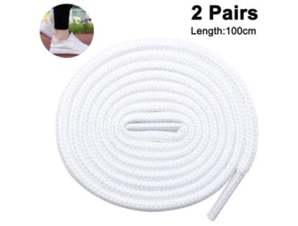 Botas Unissexo UNISSEX Pares Cadarços Redondos Encerados Castanho (100 cm)