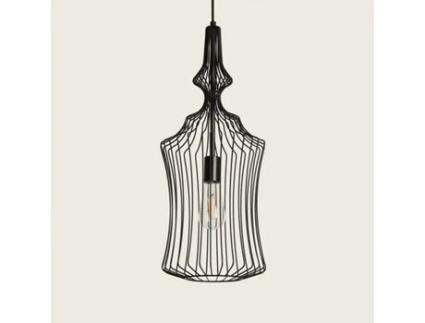 LEDKIA Candeeiro Suspenso Metal Elina Preto