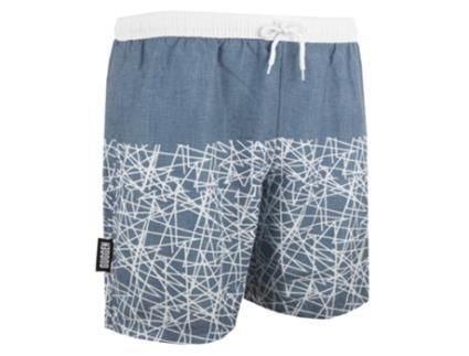 Calção de Banho Masculino Guggen Mountainzm1609 Xadrez (Cinzento - XXXL)