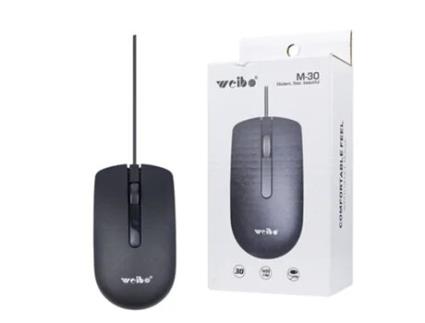 Rato com Fios WEIBO M-30 Preto