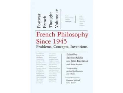Livro french philosophy since 1945 de edited by etienne balibar , edited by john rajchman , edited by anne boyman (inglês)