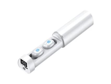 Auriculares Bluetooth True Wireless Lanterna sem fio N21 TWS Bt5.0 LED In-Ear Gaming branca