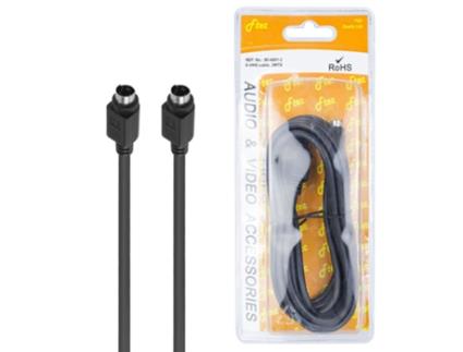 Cabo 4 Pinos Mini-Din 5Mm FTEC 90-4001B 3M (Preto)