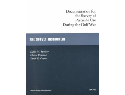 Livro documentation for the survey of pesticide use during the gulf war de dalia m. spektor,elaine reardon,sarah k. cotton (inglês)