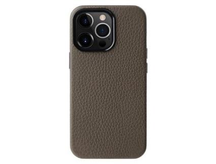 Capa para iPhone 13 Pro MELKCO Pele Sintética Cinzento