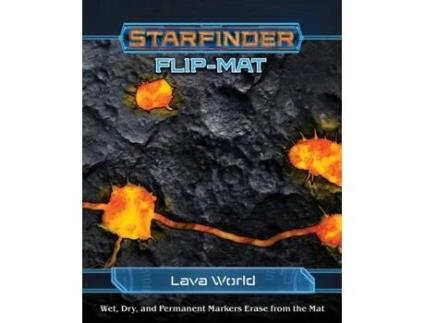 Livro starfinder flip-mat: lava world de damien mammoliti (inglês)