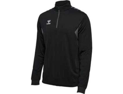 Fato de Treino de Homem para Fitness HUMMEL Meio Fecho Correr Preto (2XL)