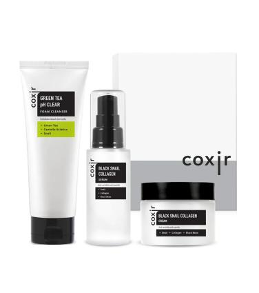 COXIR - Conjunto de cuidados faciais anti-manchas Black Snail Gift Set