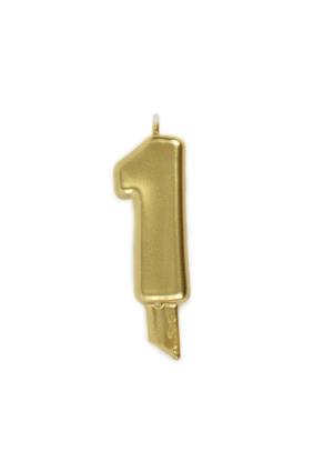 Vela 9,5cm nº 1 - Ouro