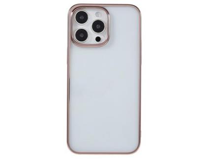 Capa para iPhone 14 Pro MUTURAL Pele Sintética Anti-Choque Rosa