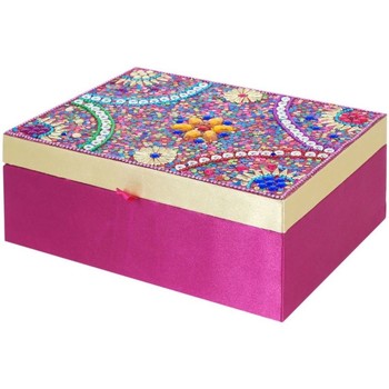 Malas, carrinhos de Arrumação Jóias Seda Com Strass  Rosa Disponível em tamanho para senhora. Único.Casa >Malas, carrinhos de Arrumação