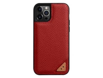 Capa para iPhone 13 Pro Max MELKCO Pele Sintética Anti-Choque Vermelho