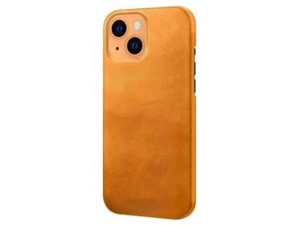 Capa para iPhone 13 KSQ Pele Sintética Laranja