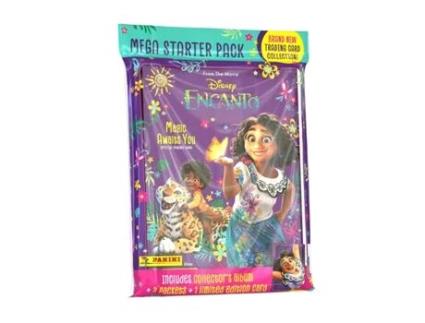 Cartas PANINI Encanto Starter Pack Colecionáveis Álbum 3 Sobrescritos