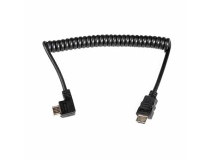 Cabo Caruba Hdmi / Hdmi em Espiral Ngulo 90º 40Cm