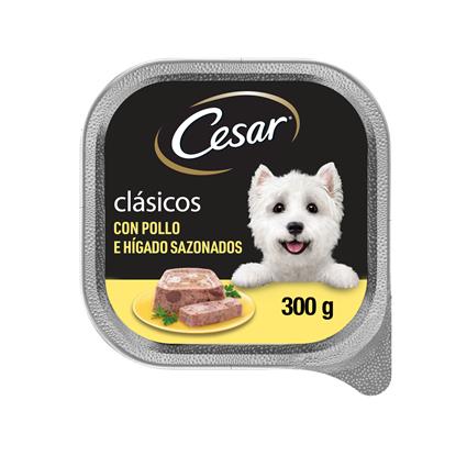 Comida Húmida para Cão Sabor a Frango e Fígado Terrina 300 G CESAR