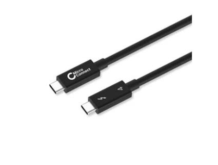 Cabo Thunderbolt 1 M 40 Gbit/S MICROCONNECT - Preto