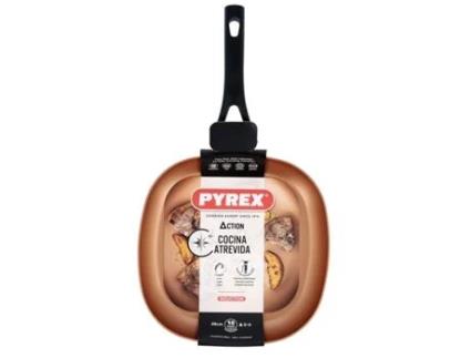 Frigideira Assadora Lisa PYREX Action Quadrado Metal  28 Cm