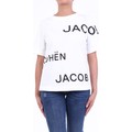 T-Shirt mangas curtas J217702230  Branco Disponível em tamanho para senhora. IT M,IT L,IT XL.Mulher > Roupas > Camiseta