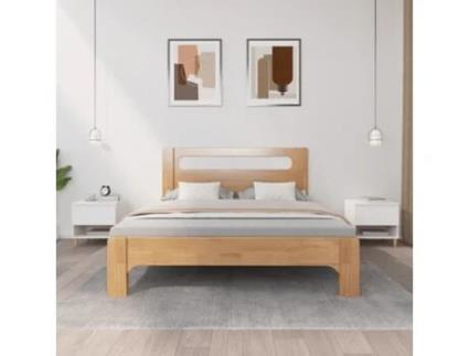 MAISON EXCLUSIVE Mesas de Cabeceira 2 Pcs 50X46X50cm Derivados de Madeira Branco