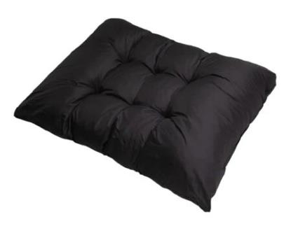 Almofada Palete 120X60Cm Almofada de Assento Euro-Paletes Almofada de Chão para Crianças Almofada de Palete Preta para Exterior SETGARDEN