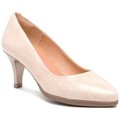 Escarpim Zapato de mujer de piel con tacón by   Bege Disponível em tamanho para senhora. 36,37,38,39,40,41.Mulher > Calçasdos >Sapatos de Salto